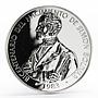 Panama 20 balboas De Simon Bolivar proof silver coin 1983