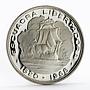 Chile 10 pesos Escuadra Libertadora Ship proof silver coin 1968