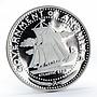 Anguilla 4 dollars Ship Atlantic Star proof silver coin 1969