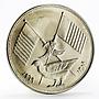 Ajman 5 riyals Chicken and State Emblem silver coin 1969