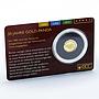 Laos 500 kip 50 Years Gold Panda Animals gold coin 2012