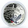 Cook Islands 5 dollars Love and Fidelity Two Swans colored proof silver 2012
