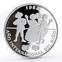 Panama 10 balboas International Year of the Child proof silver coin 1982