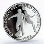 Panama 10 balboas Football World Cup in Spain Two Players proof silver coin 1982