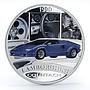 Tuvalu 1 dollar Lamborghini Countach colored silver proof coin 2006