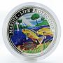Liberia 20 dollars Marine Life Cichlids fishes colored proof silver coin 1999
