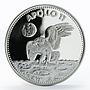 Paraguay 150 guaranies Apollo 11 Eagle landing Moon proof silver coin 1975