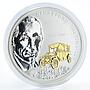 Cook Islands 10 dollars Henry Ford and The Tin Lizzy Car gilded silver coin 2008