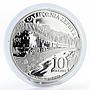 Cook Islands 10 dollars Railways California Zephyr proof silver coin 2010