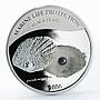 Palau 5 dollars Marine Life Black Pearl colored proof silver coin 2006