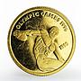 Samoa 10 tala Discus Thrower 1996 Summer Olympics proof gold coin 1995