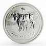 Australia 50 cents Year of the Ox Lunar Series II 1/2 oz silver coin 2009