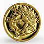 Bulgaria 5 leva Olympic Games Fencing Athens sport proof gold coin 2002