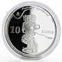 Spain 10 euro Painter Salvador Dali Portrait of Picasso Art silver coin 2009