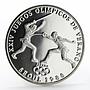 Panama 1 balboa Seoul Olympic Summer Games Fencing proof silver coin 1988