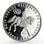 Panama 1 balboa Seoul Olympic Summer Games series Equestrian silver coin 1988