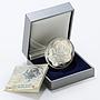 Singapore 1 dollar Snake Dancing Woman tower proof silver coin 2001