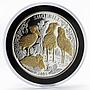 Rwanda 1000 francs Shoebill bird animal diamonds gilded proof silver coin 2009