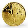 Mexico 20 pesos UNICEF Charrito cowboy child proof gold coin 1999
