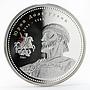 Mongolia 1000 togrog Yuri Dolgorukiy colored proof silver coin 2007