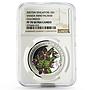 Singapore $5 Flower Orchid Vanda Mimi Palmer PF70 NGC silver proof coin 2007