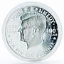 Niue 100 dollars 25th Anniversary of John Kennedy proof silver coin 1988