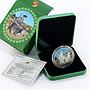 Cameroon 1000 francs Defenders of Fatherland Guard Dog colored silver coin 2019
