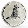 Australia 10 dollars Year of the Dog Lunnar Series I 10 oz Silver Coin 2006