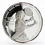 Niue 100 dollars Seoul Tennis Olympic Games series Steffi Graf silver coin 1987