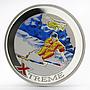 Andorra 10 diners Extreme Sports Heliskiing colored proof silver coin 2007