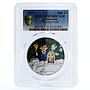 Cameroon 500 francs The Best Pupil PR70 PCGS colored silver coin 2019