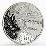 Croatia 200 Kuna 5th Anniversary of Independence proof silver coin 1995