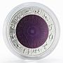 Latvia 1 lats Coin of Time II silver niobium coin 2007