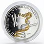 Samoa 10 dollars 200th Birthday of Charles Darwin DNA proof silver coin 2009