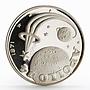 Fujairah 10 riyals Apollo XIV Moon Landing Program proof silver coin 1970