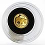 Somalia 250 shillings The Tiger proof gold coin 2004