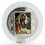 Cook Islands 20 dollars Raphael Art The Sistine Madonna colored silver coin 2009