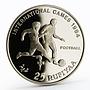 Maldives 25 rufiyaa International Games Football proof nickel coin 1984