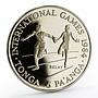 Tonga 5 paanga International Games Relay proof nickel coin 1984