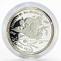Saharawi 500 pesetas Meeting of Two Worlds Ship Clipper proof silver coin 1992