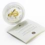 Australia 1 dollar Lunar Calendar I Year of the Snake gilded silver coin 2001