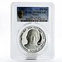 Bhutan 250 ngultrum Sun Yat-Sen PR70 PCGS silver coin 2003