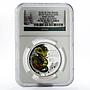 Tuvalu 50 cents Year of the Baby Snake PF70 NGC silver coin 2013