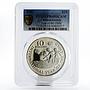 Cayman Islands 10 dollars Year of the Child PR68 PCGS silver coin 1982