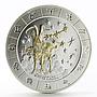 Rwanda 1000 francs Zodiac Signs series Capricorn gilded silver coin 2009