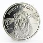 Burkina Faso 500 francs Spirit of Africa series The Lion silver coin 2016