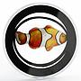 Vanuatu 50 vatu Tropical Fish series Clownfish colored proof silver coin 2006