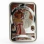 Niue 1 dollar Painters of the World series Alphonse Mucha proof silver coin 2010