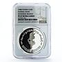 Tunisia 10dinars 30th Anniversary of Central Bank Kasserine PF66NGC Ag coin 1988