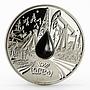 Cook Island 5 dollars Ugra A Drop of Oil Yurts in Taiga proof silver coin 2010